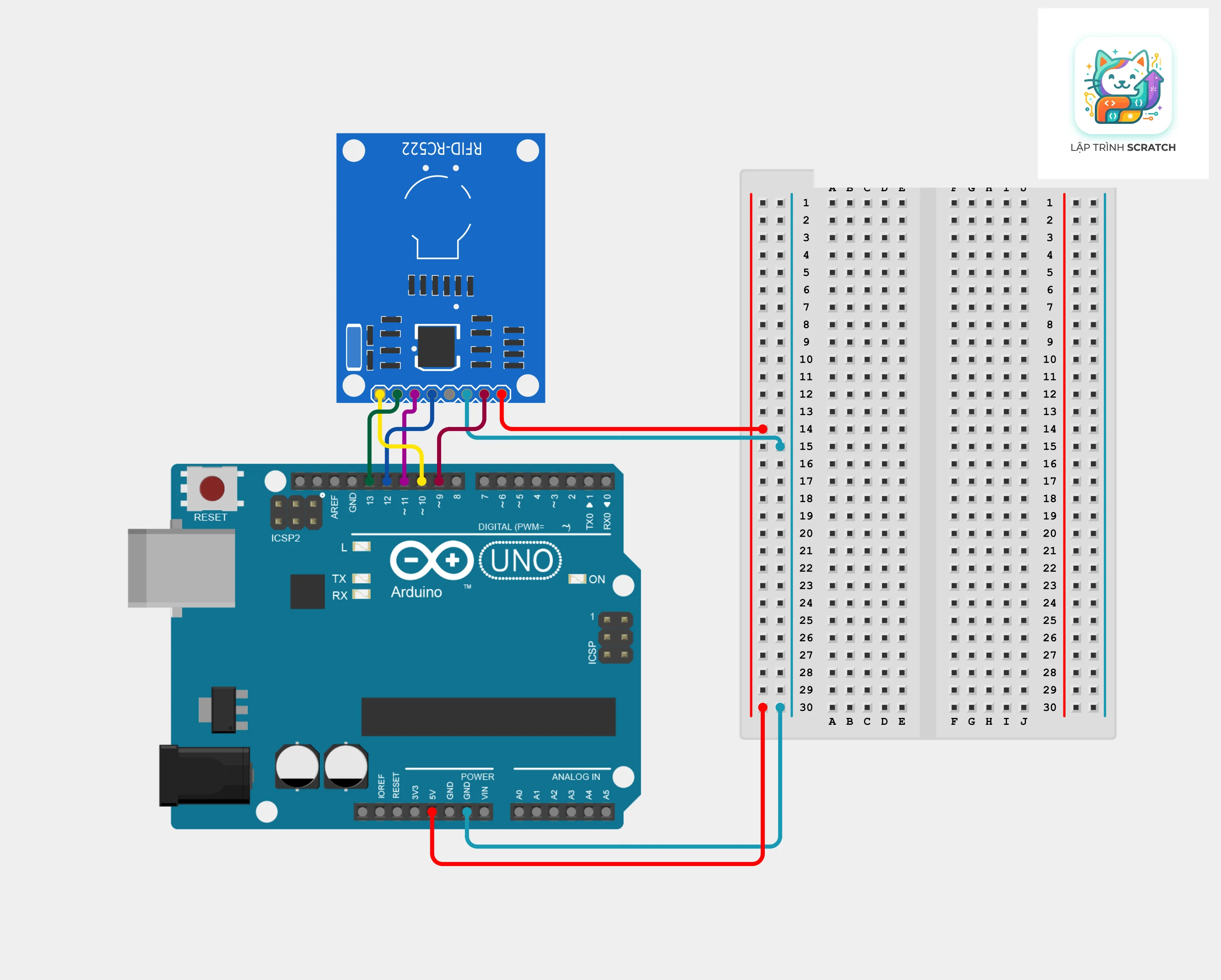 Bài 13: Khóa Cửa Tự Động Bằng Mạch Đọc Thẻ Từ RFID-RC522